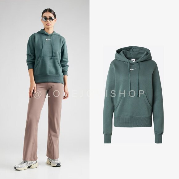 Athliesure | Nike Pullover Sweatshirt Grey Slate Sage | Center Logo Streetwear - Picture 1 of 7